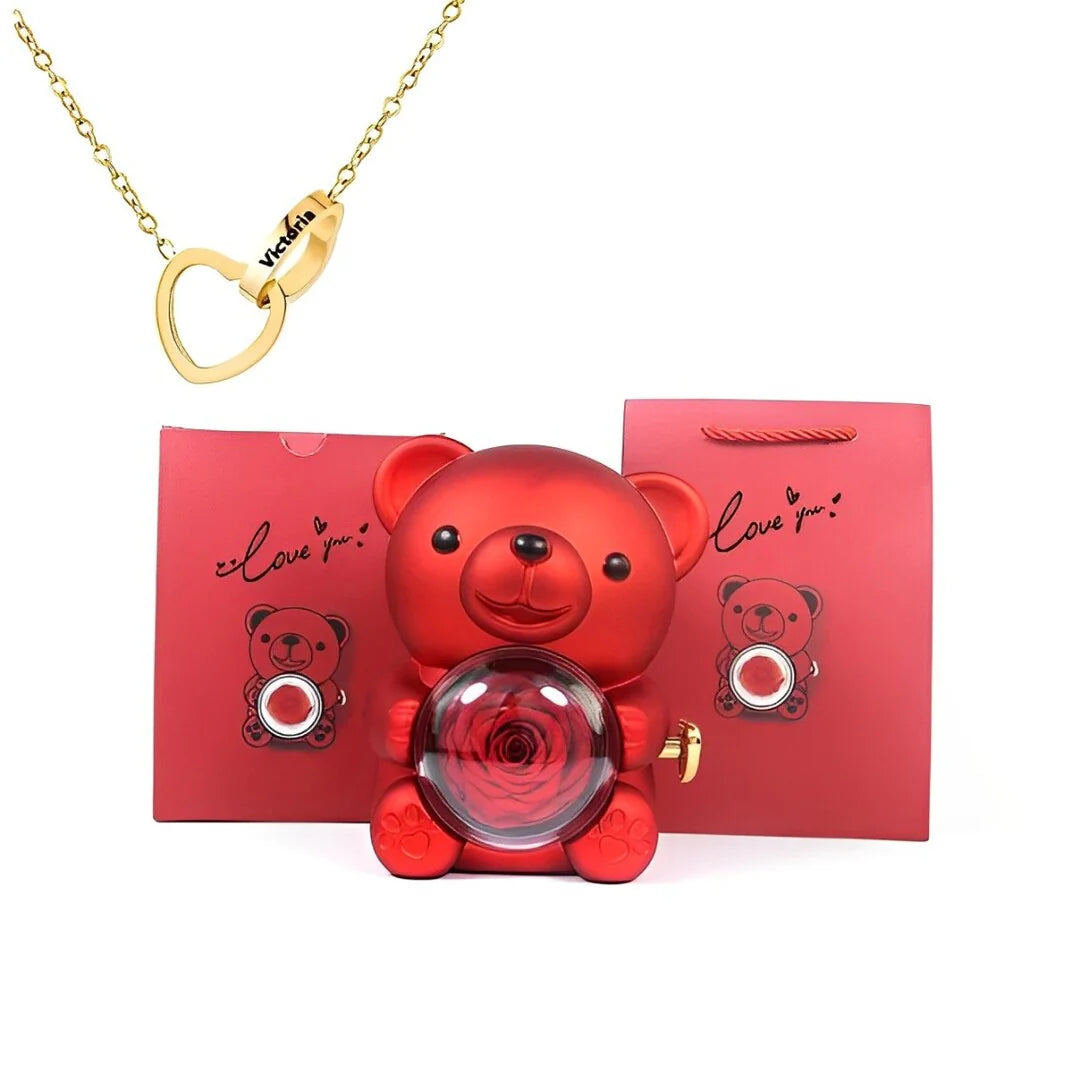 Bear Heart Necklace