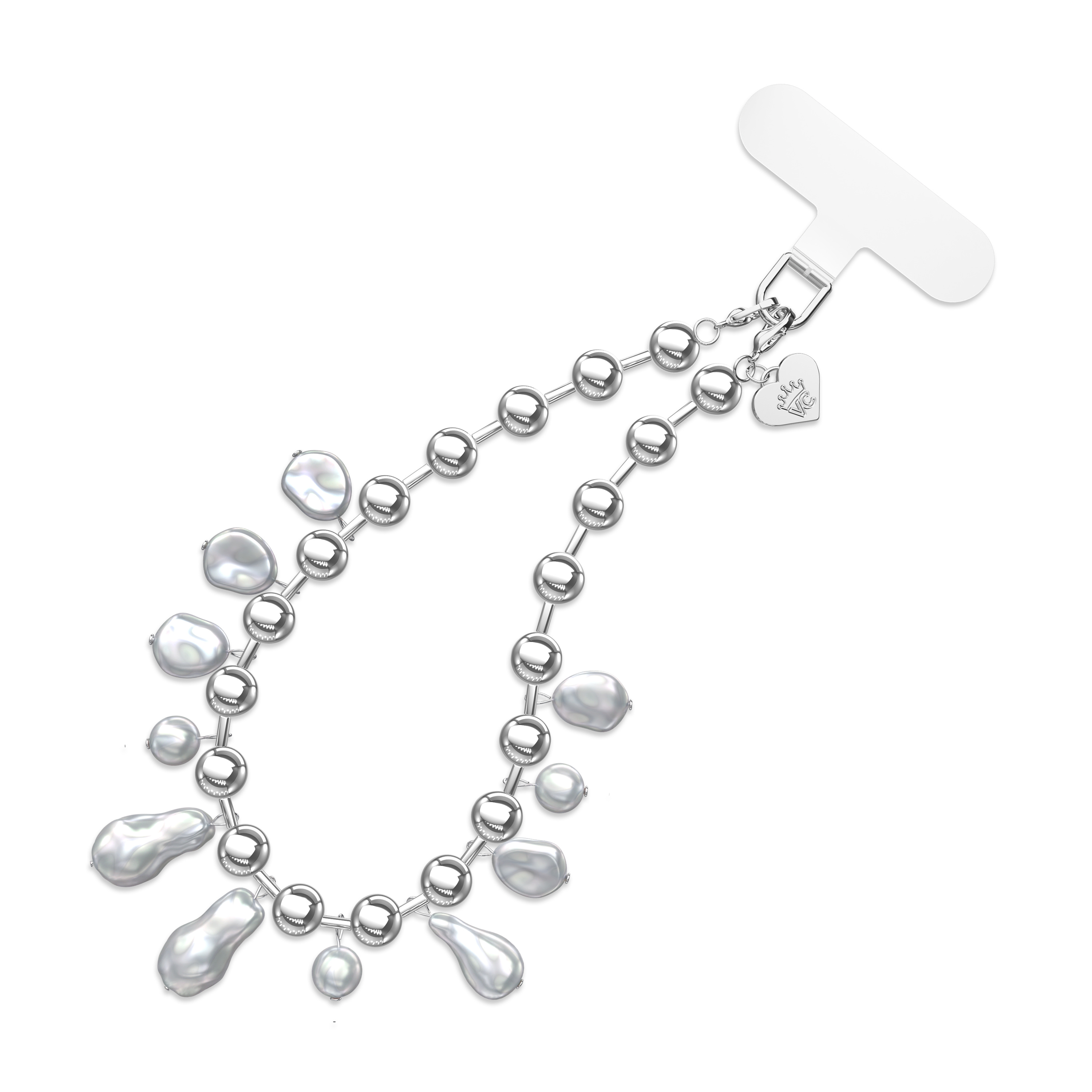 Pearl Drip Chain Phone Charm
