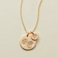 Big & Little Blooms Disc Necklace