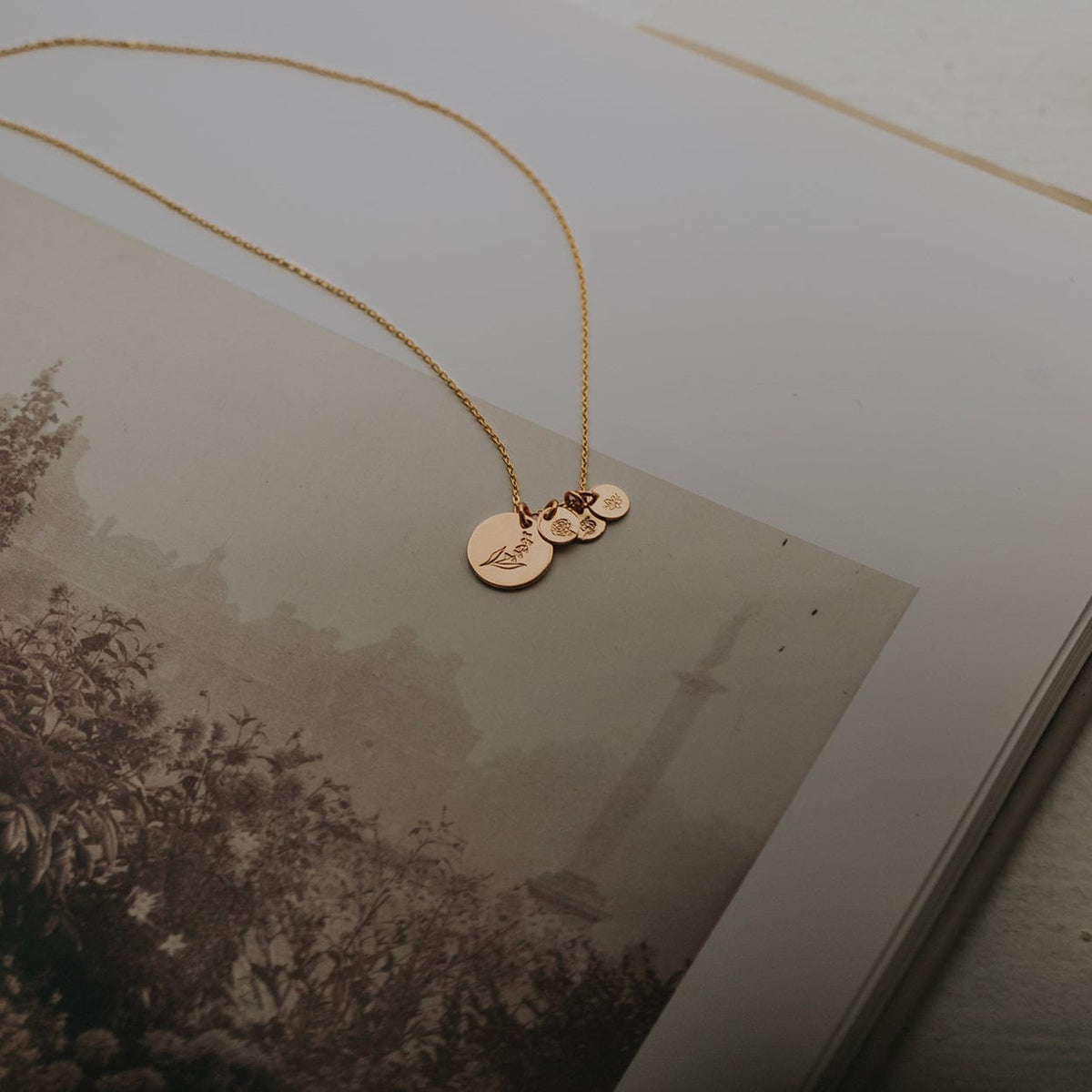 Big & Little Blooms Disc Necklace - Image 3