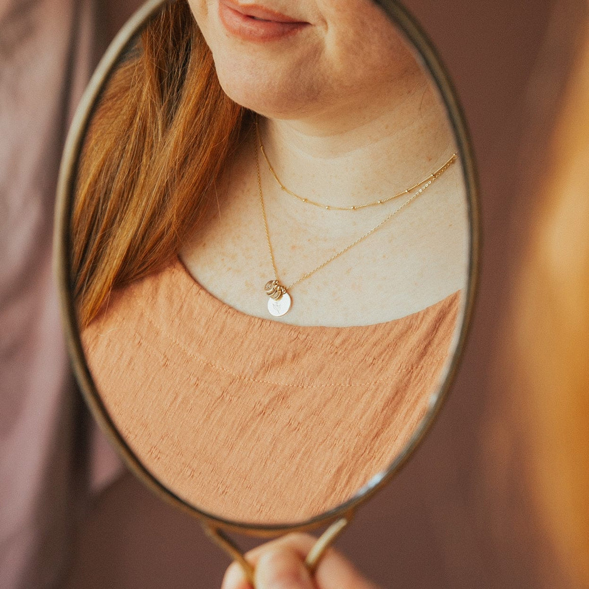 Big & Little Blooms Disc Necklace - Image 6