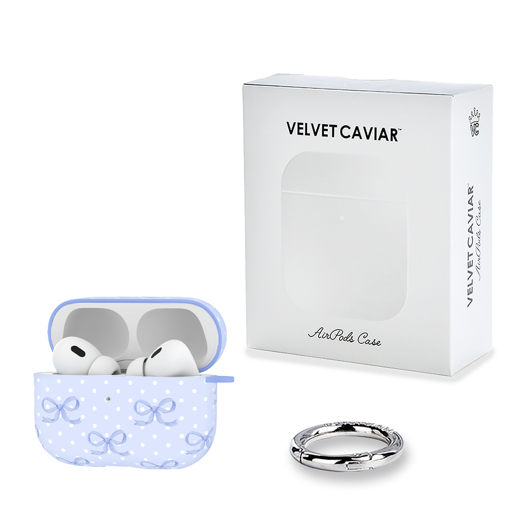 Lovely Blue Bows AirPod Case