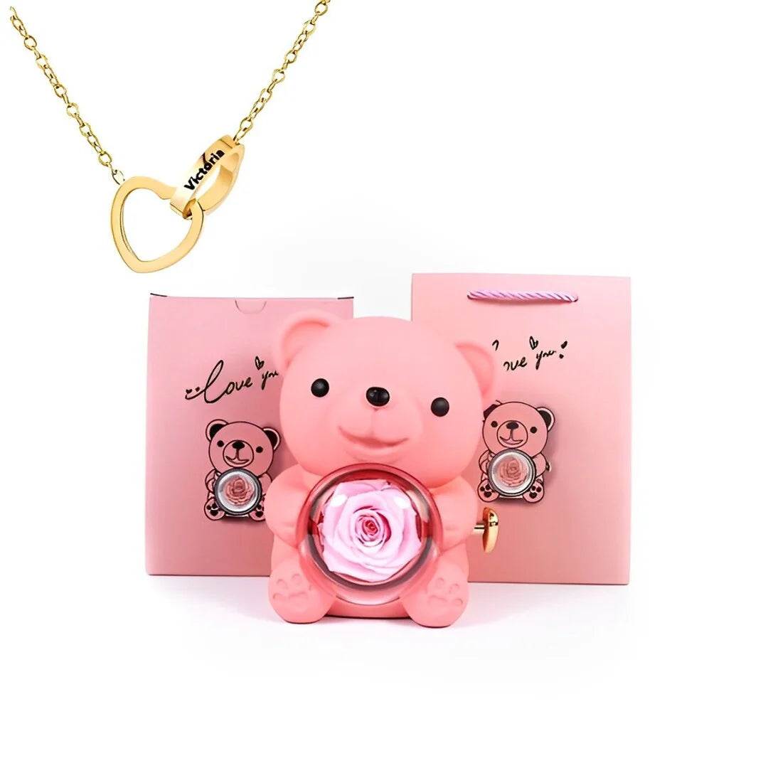 Bear Heart Necklace