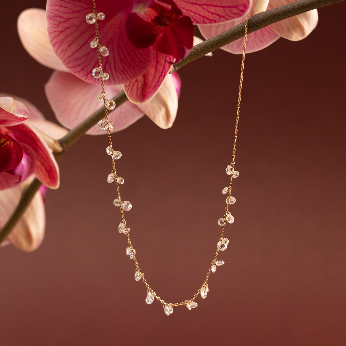 Dew Drop Floating Necklace - Image 3