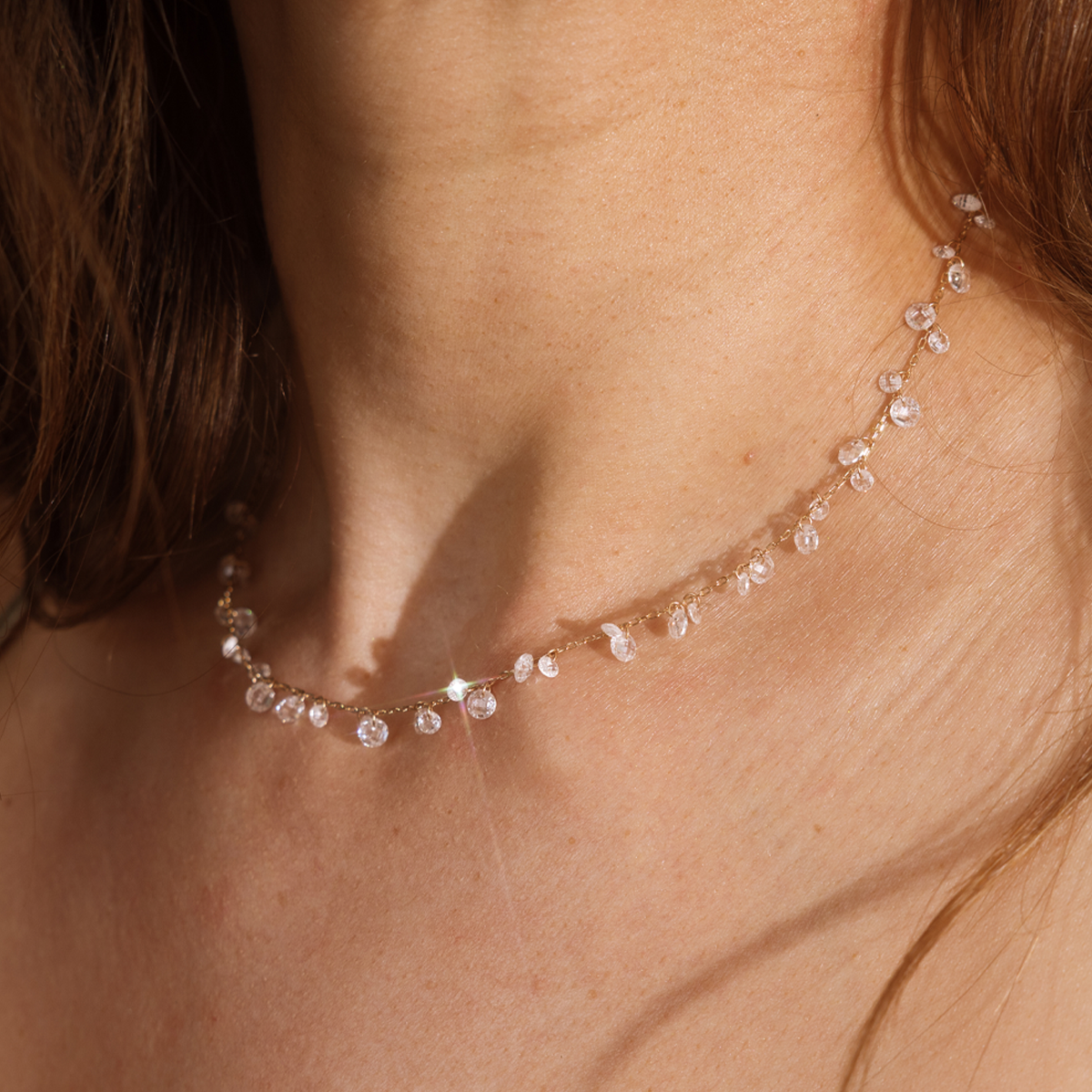 Dew Drop Floating Necklace - Image 4