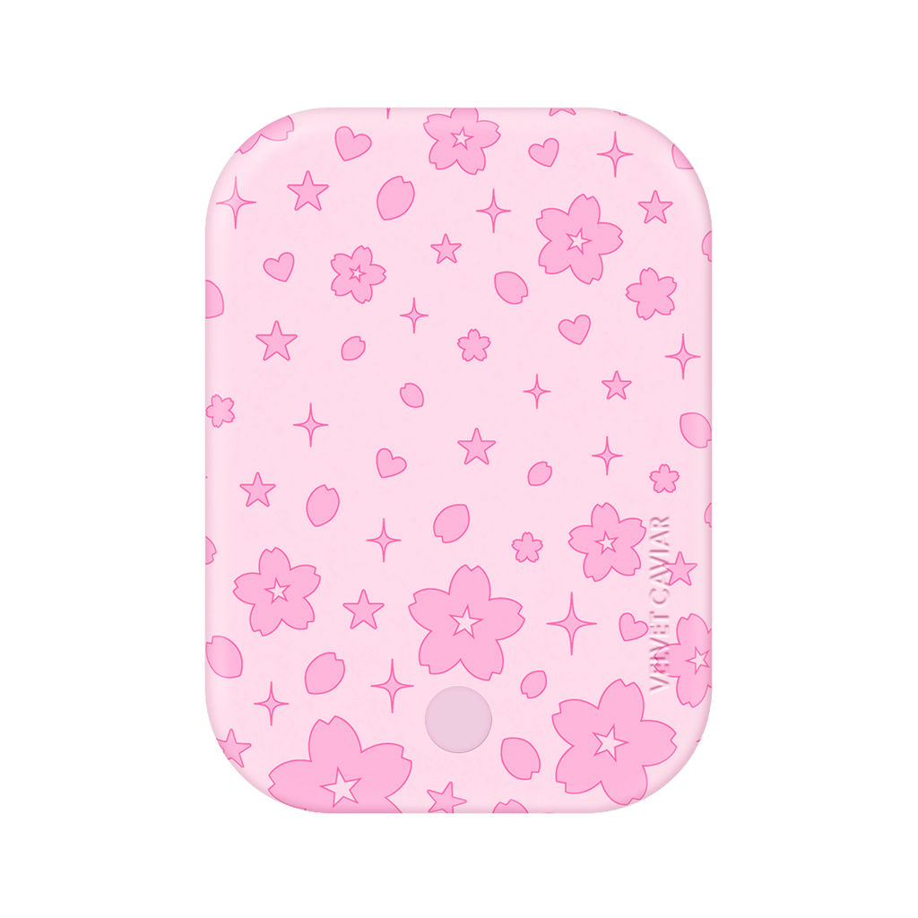 Pink Cherry Blossom MagSafe Battery Power Pack