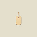 CZ Dog Tag Charm | Final Sale