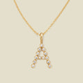 CZ Poppy Initial Necklace - Image 4