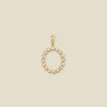 CZ Poppy Initial O Charm