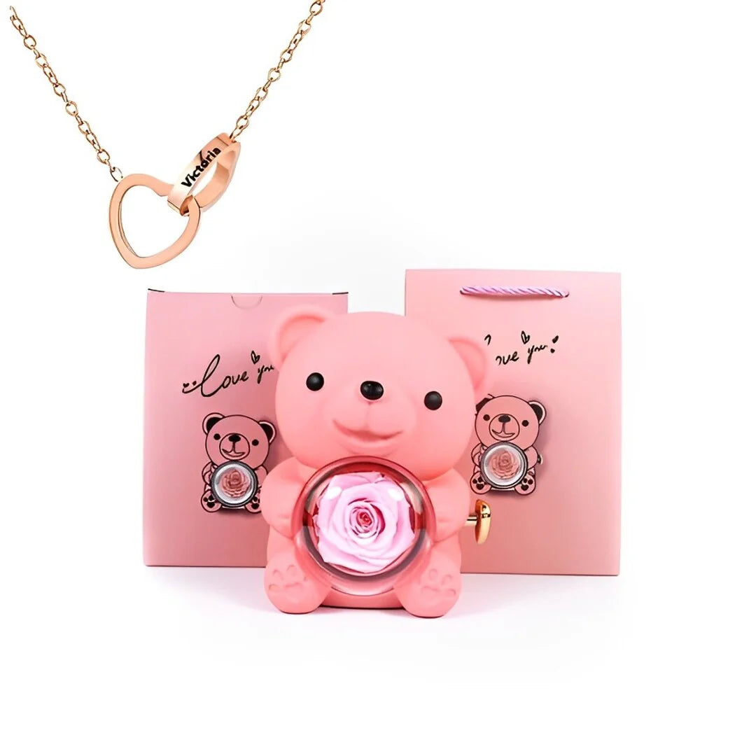 Bear Heart Necklace