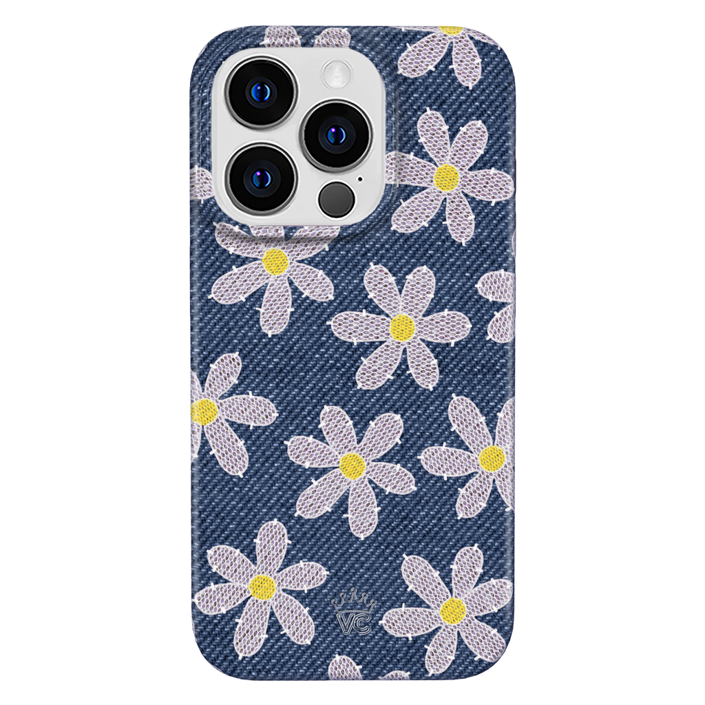 Denim Daisy iPhone Case