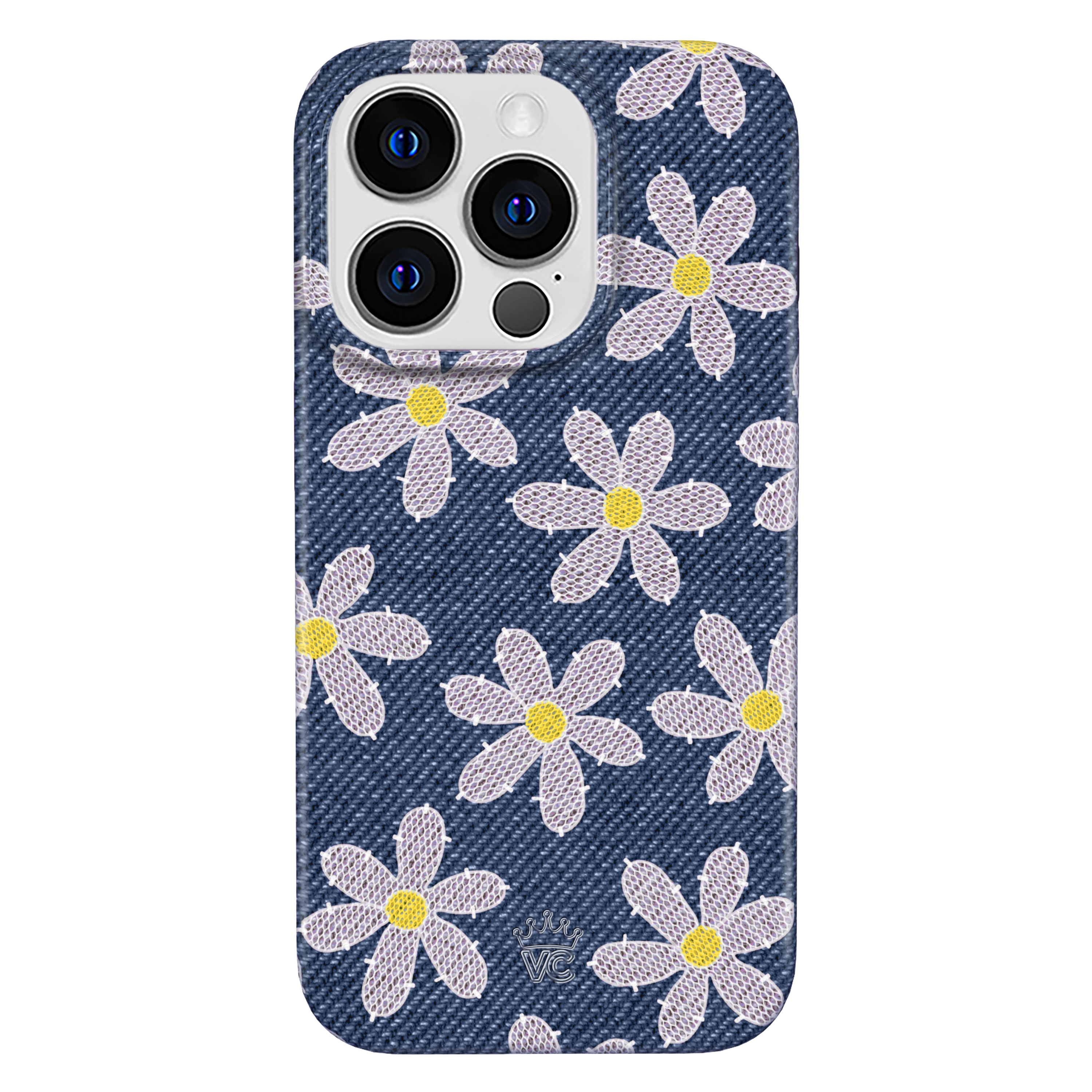 Denim Daisy iPhone Case