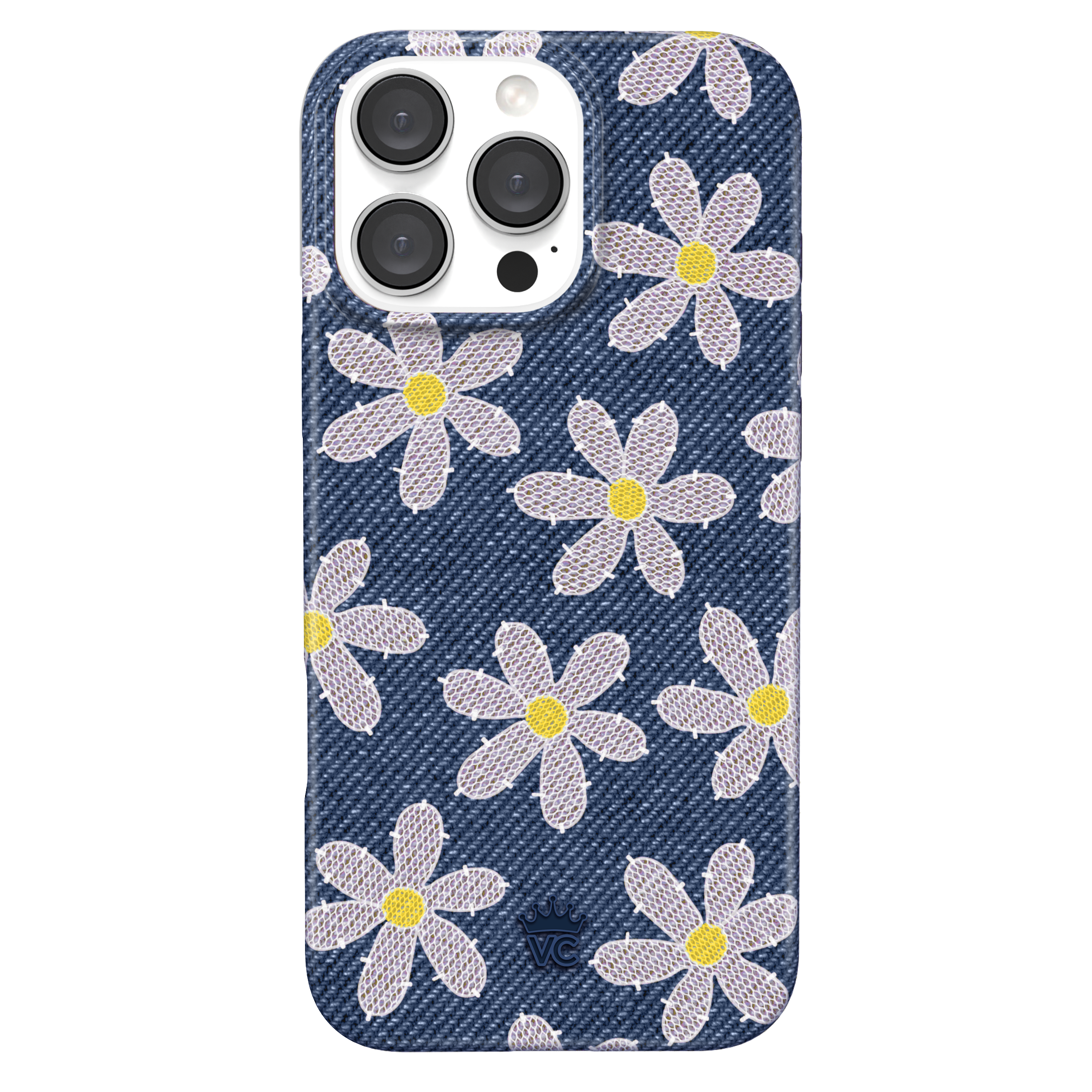 Denim Daisy iPhone Case