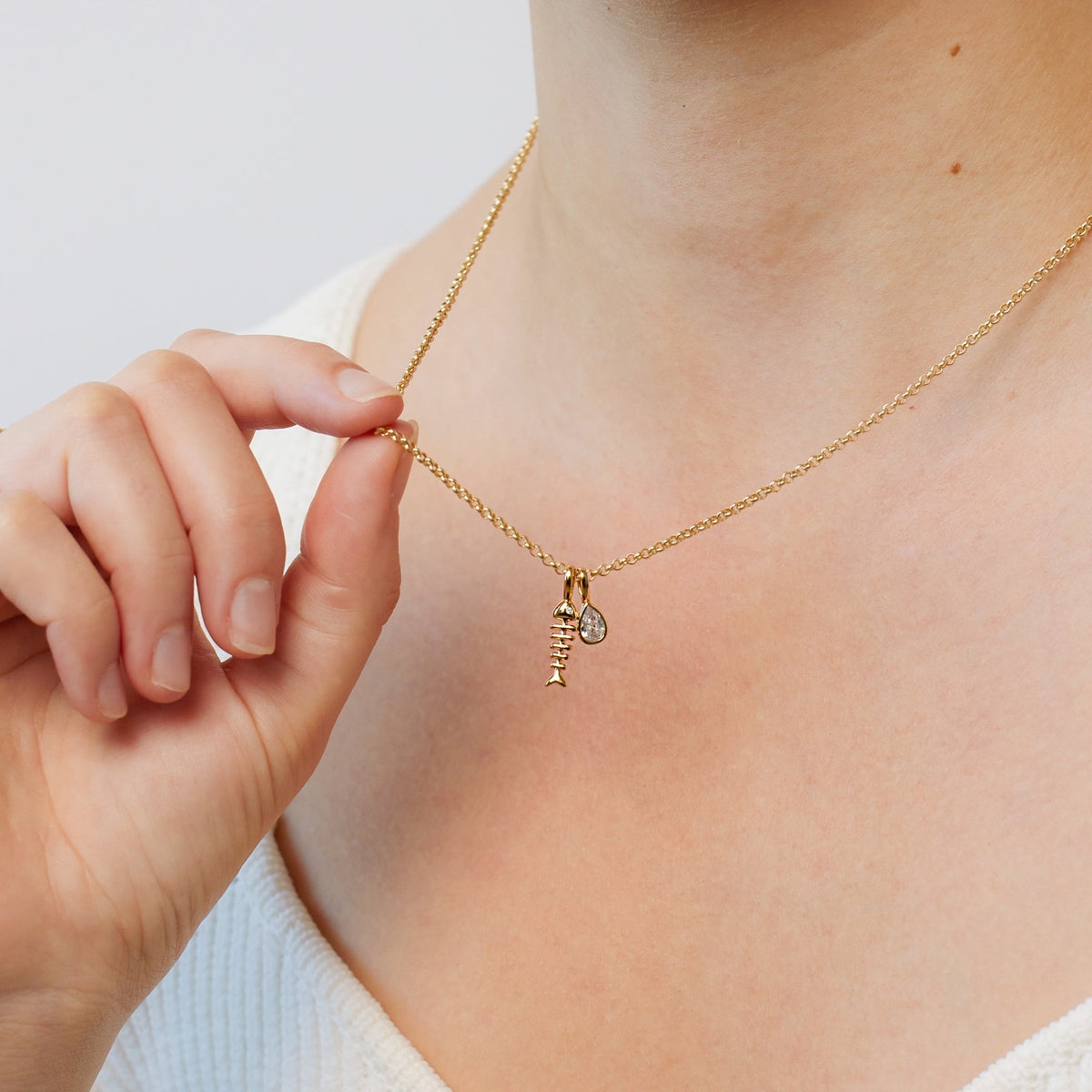 Fishbone Charm | Final Sale - Image 2