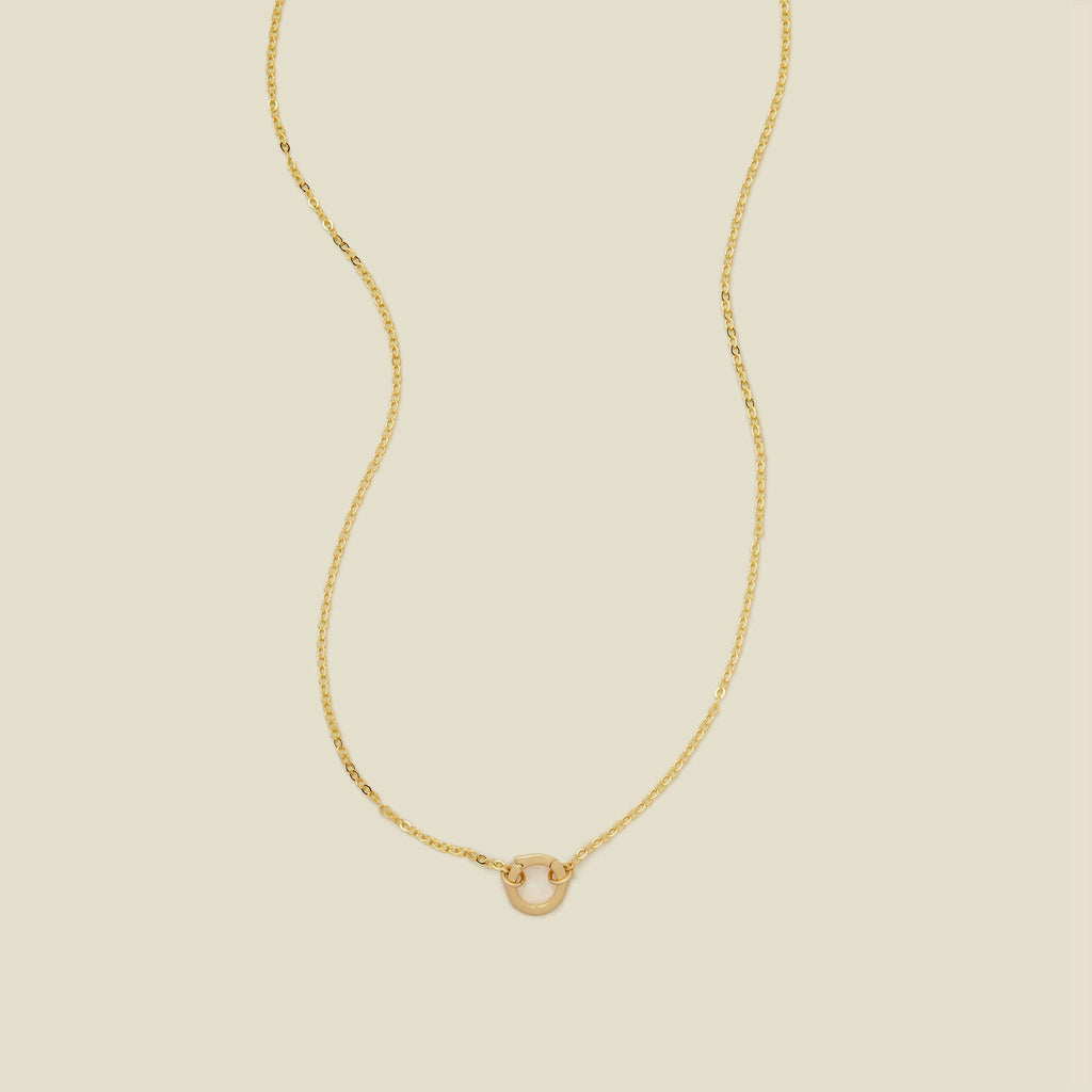 Flat Cable Charm Necklace