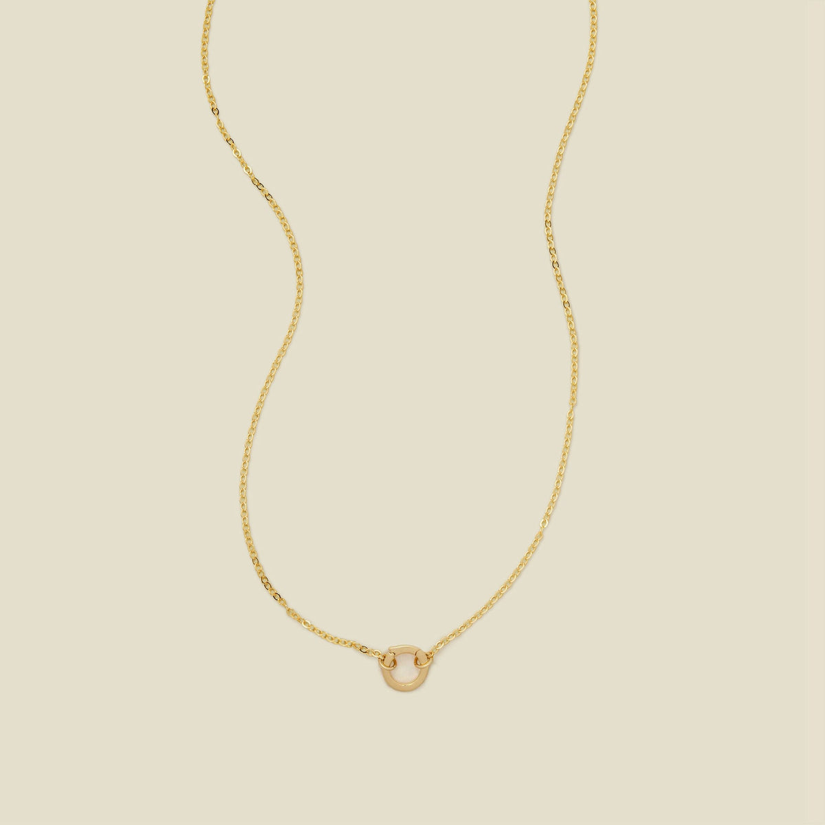 Flat Cable Charm Necklace