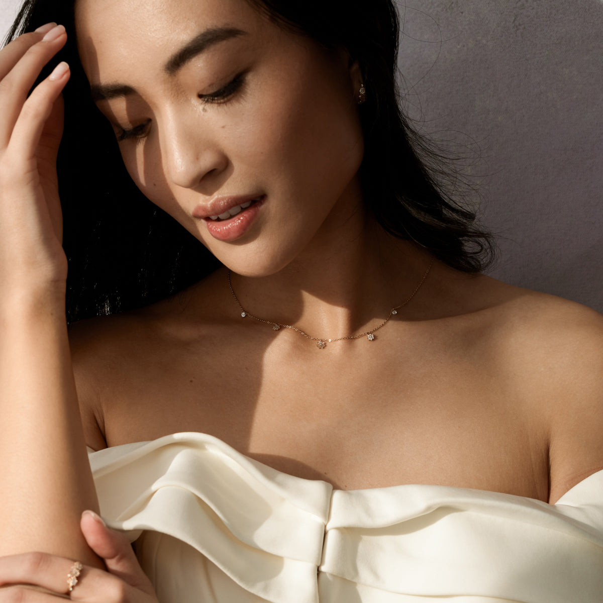 Flora Luxe Floating Necklace - Image 5