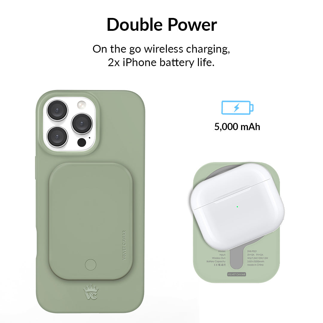 Smoky Sage MagSafe Battery Power Pack