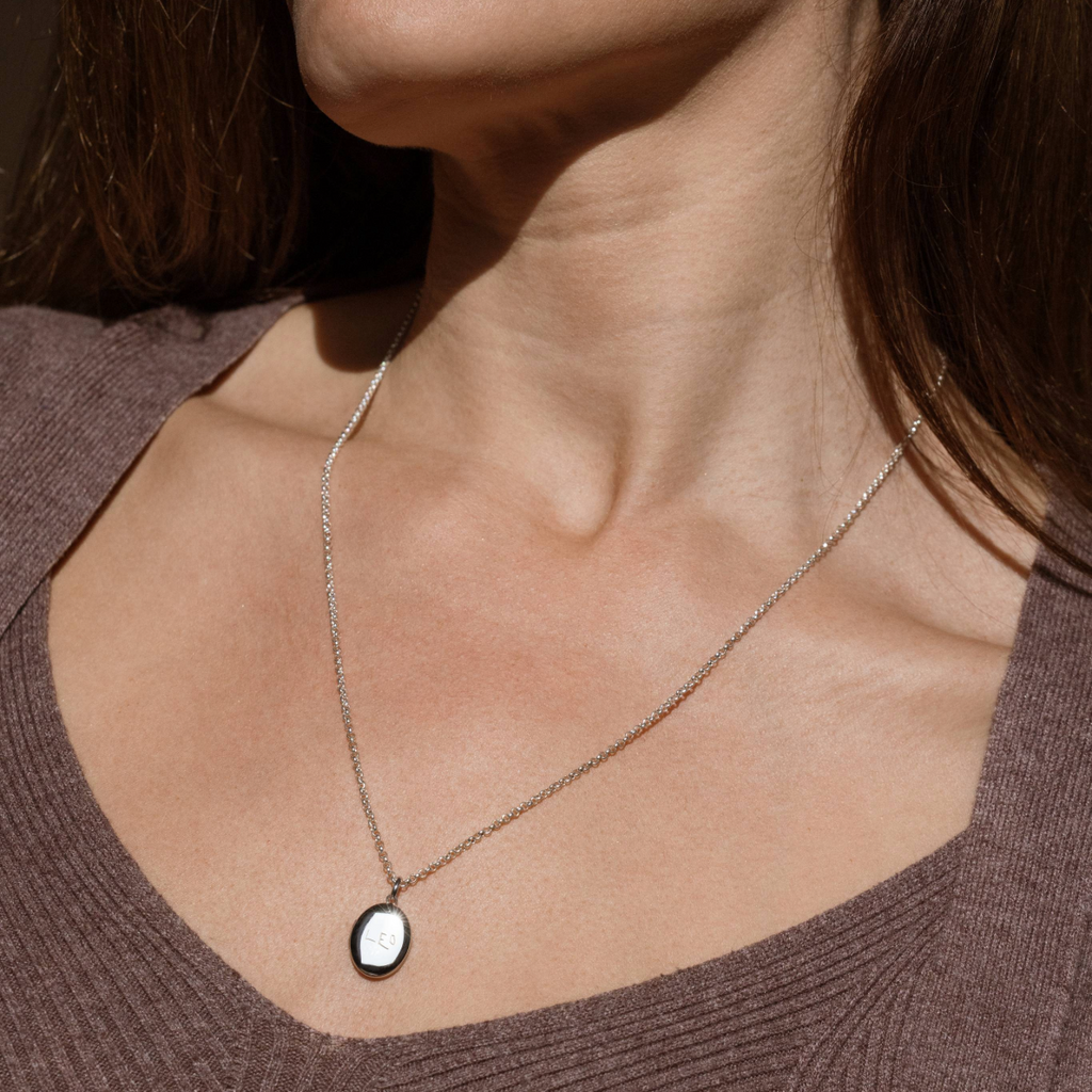 Engraved Handwriting Rolo Mini Locket Necklace - Image 4