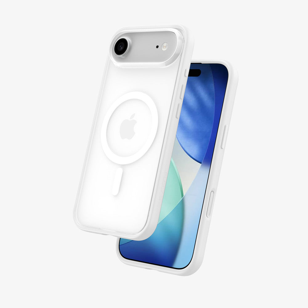 FLOLAB Surtect Tri-Fusion MagSafe Compatible Case – iPhone 17 Series (White Frost)