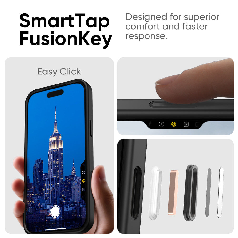 FLOLAB Surtect Tri-Fusion MagSafe Compatible Case – iPhone 17 Series (Black Frost)