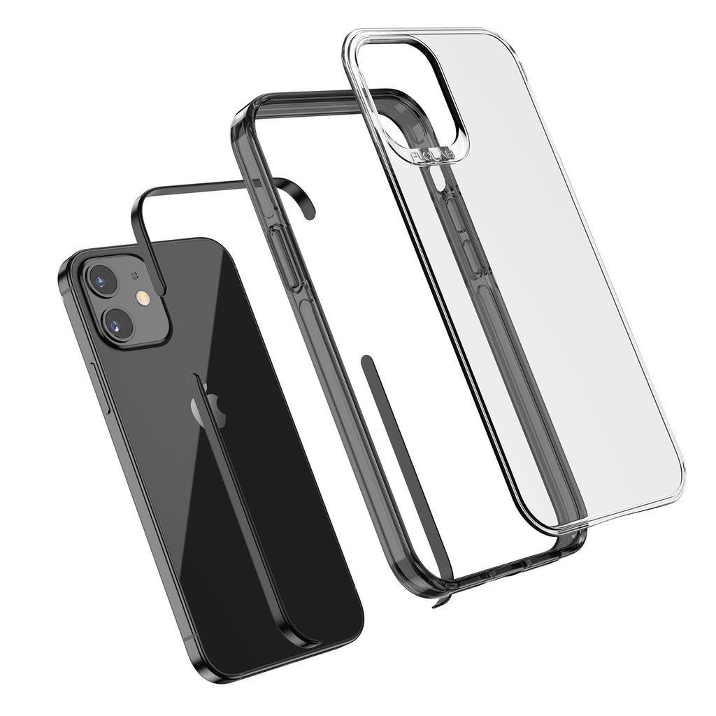Black Clear for iPhone 12 Pro Cases TAFFYCA Series