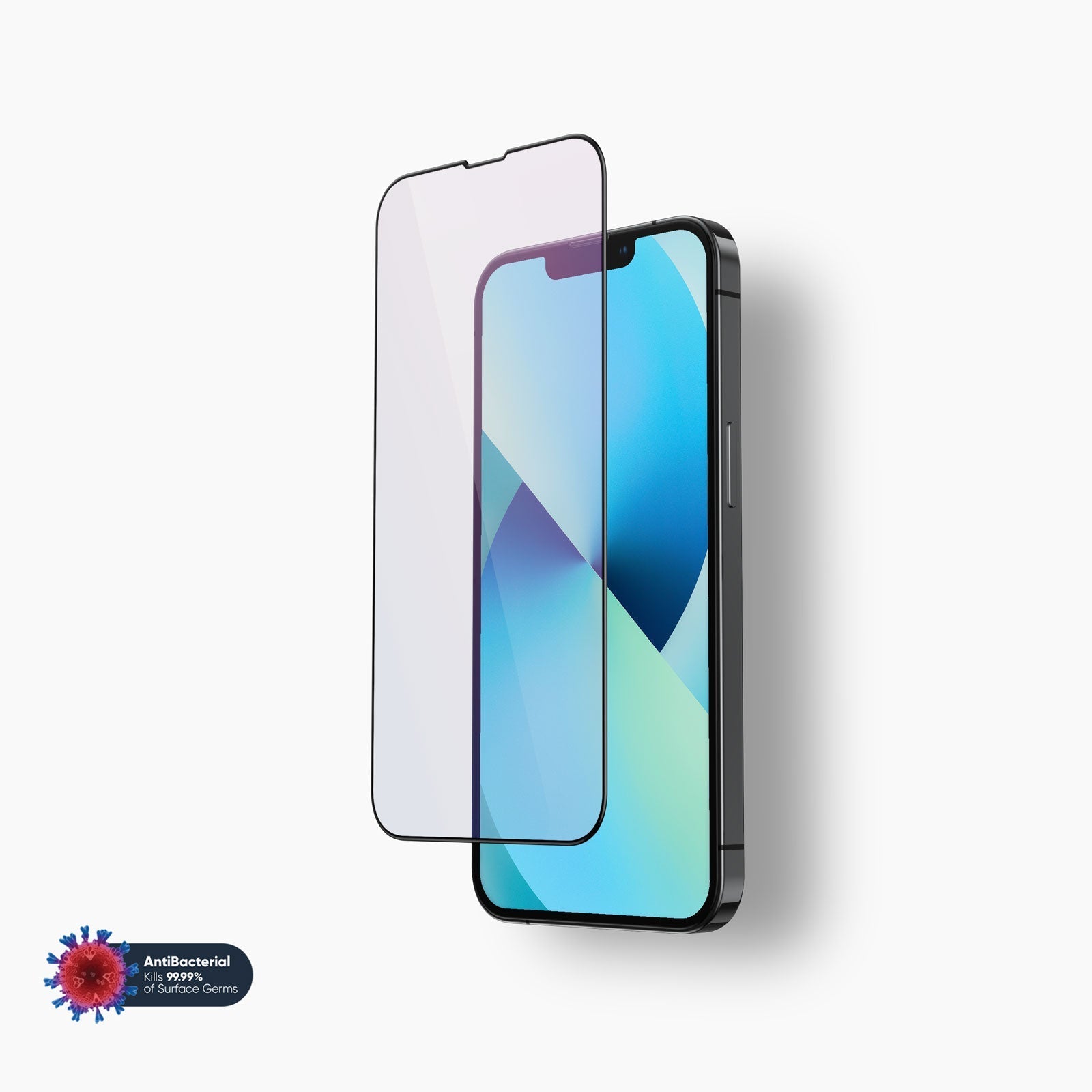 FLOLAB NanoAmour for iPhone 13 Mini Anti-Blue Light Screen Protector Edge-to-Edge