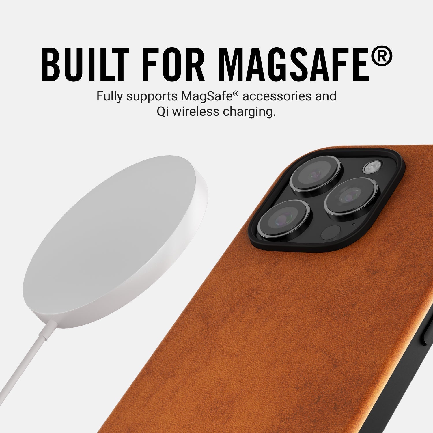 Everyday Phone Case - iPhone 16 Pro - Tobacco Brown Leather