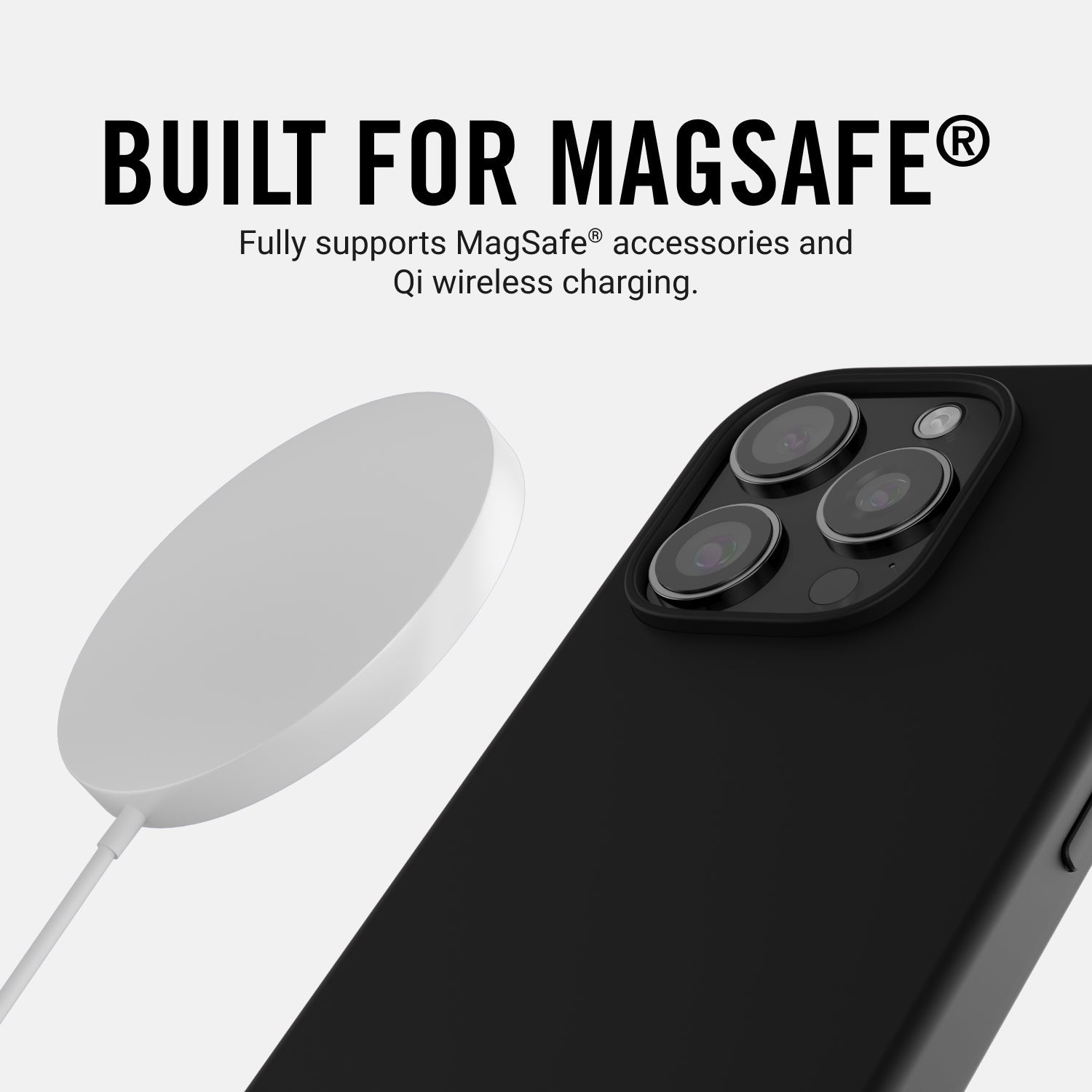 Everyday Charging Kit - iPhone 16 Pro - Midnight Black Leather