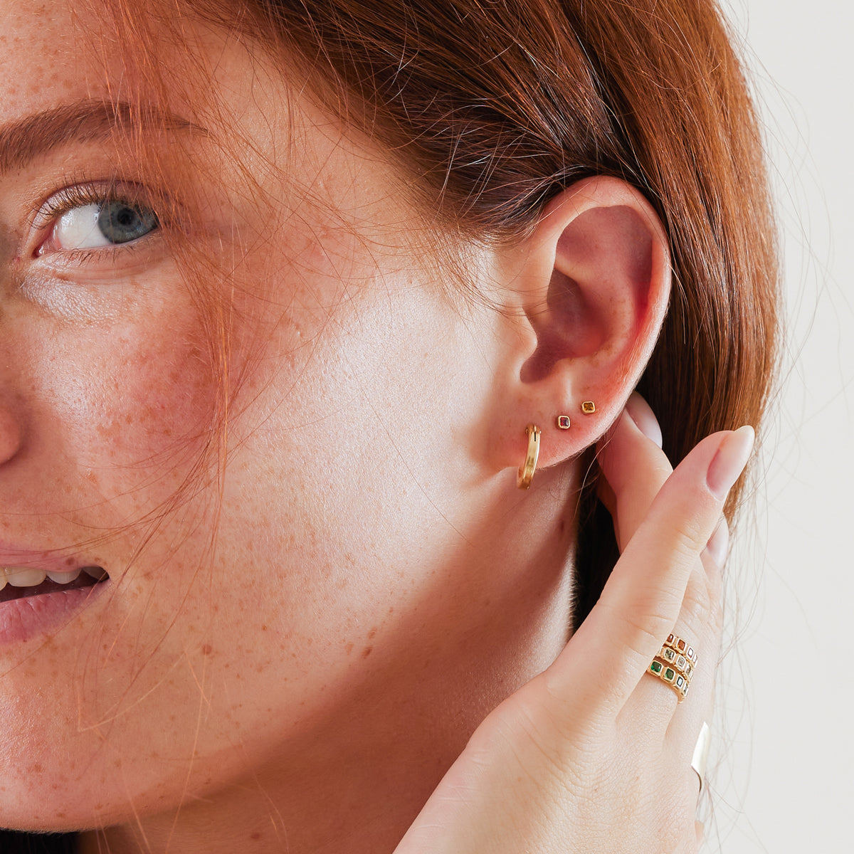 January Birthstone Stud Earrings | Final Sale - Image 2