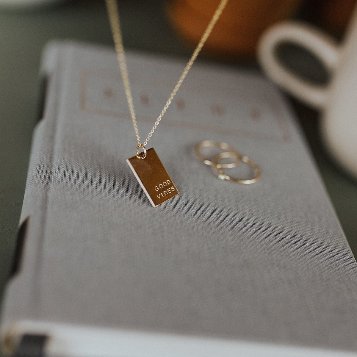 Lennon Rectangle Necklace - Image 9