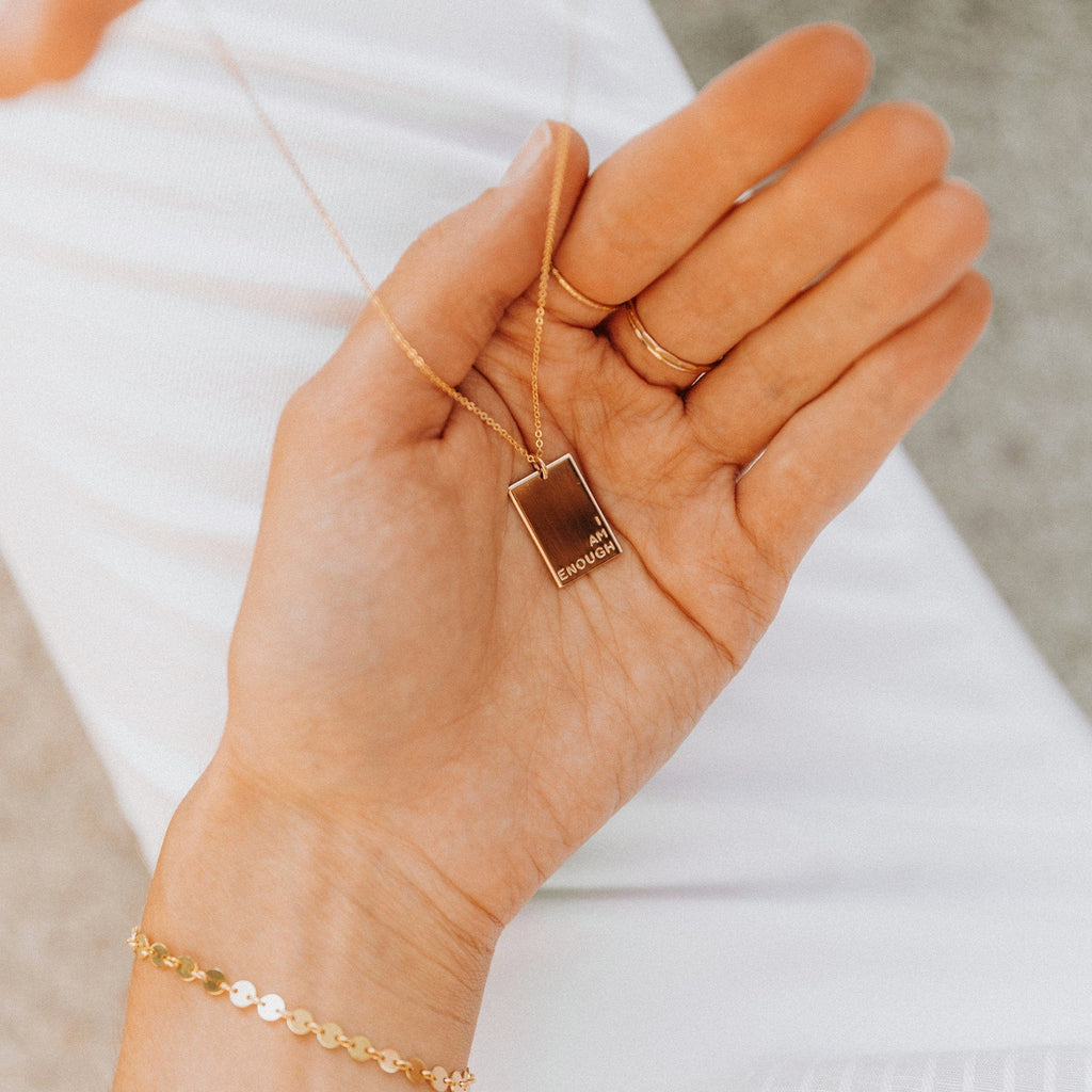 Lennon Rectangle Necklace - Image 4