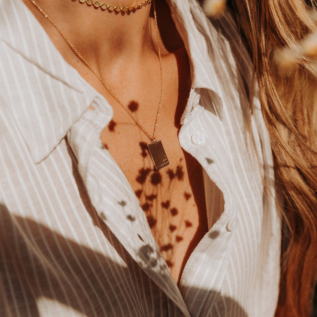 Lennon Rectangle Necklace - Image 5