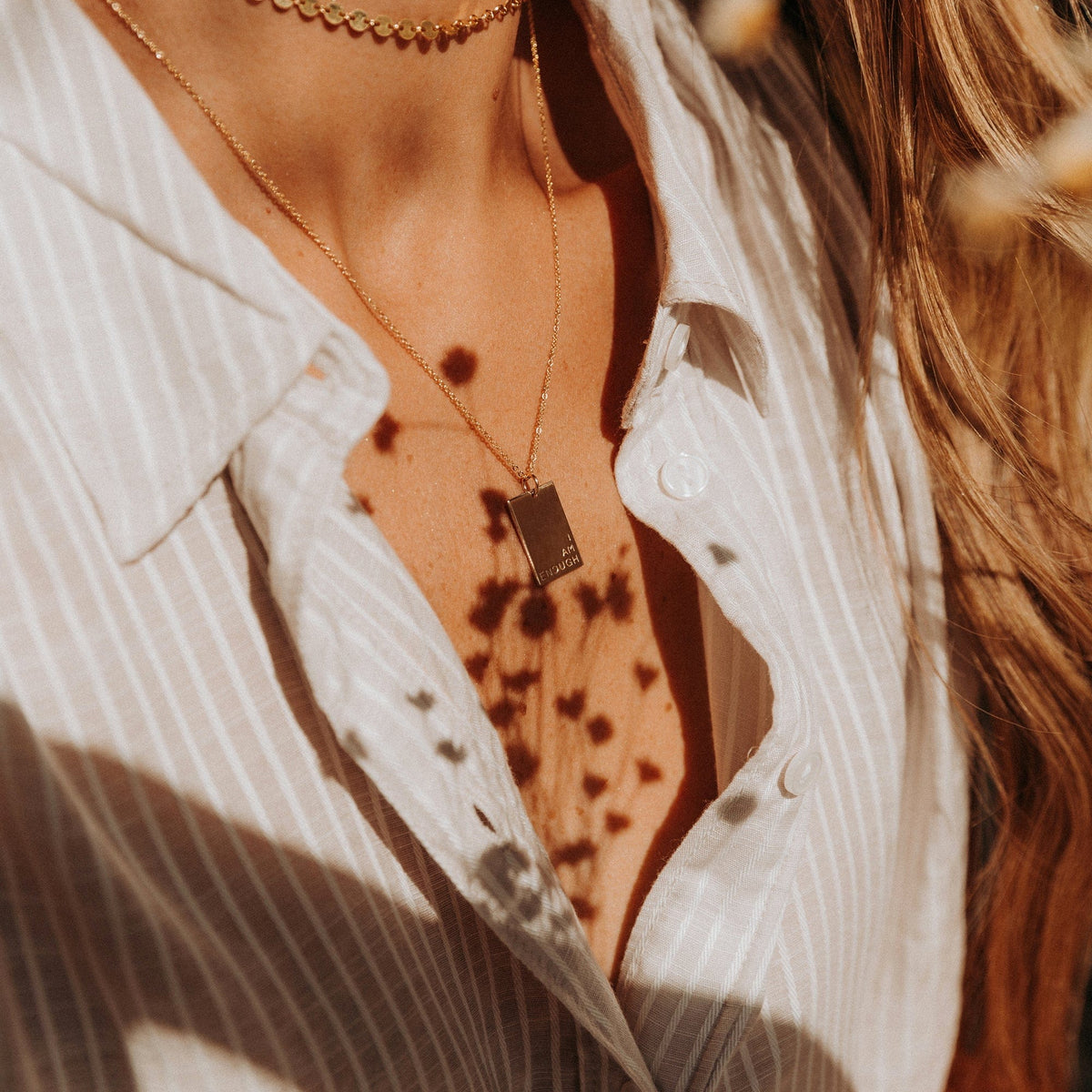Lennon Rectangle Necklace - Image 5