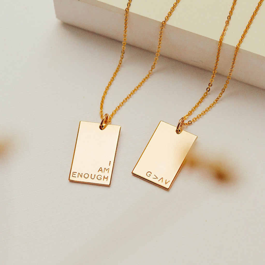 Lennon Rectangle Necklace - Image 7