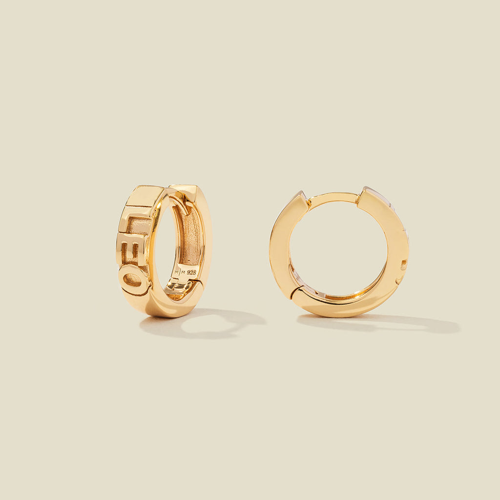 Leo Huggie Hoop Earrings | Final Sale