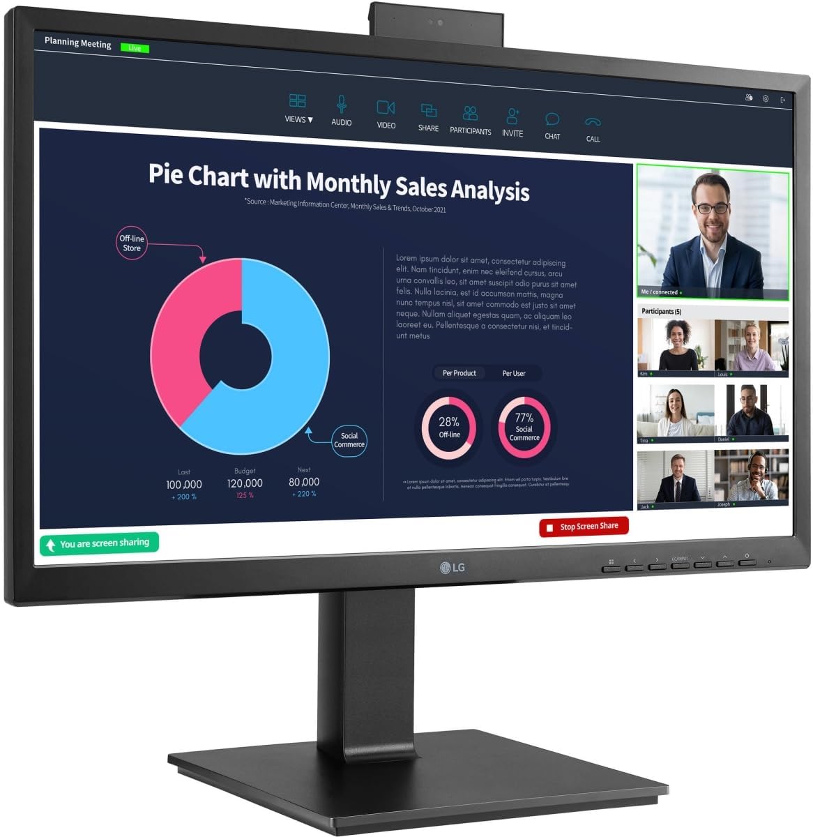 VIDEO LG 23.8" LED IPS USB-C DOCKING FULL HD IPS (A)