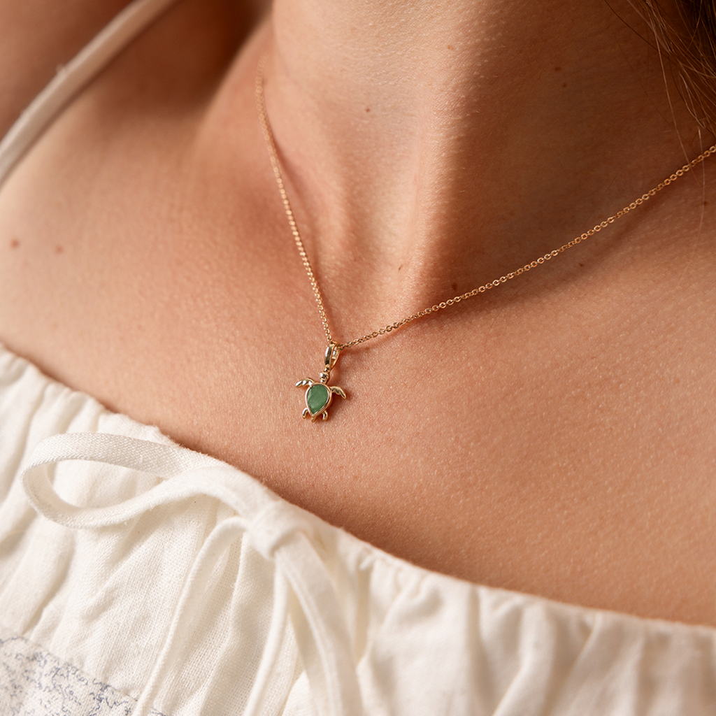 Turtle Charm Necklace - Image 2