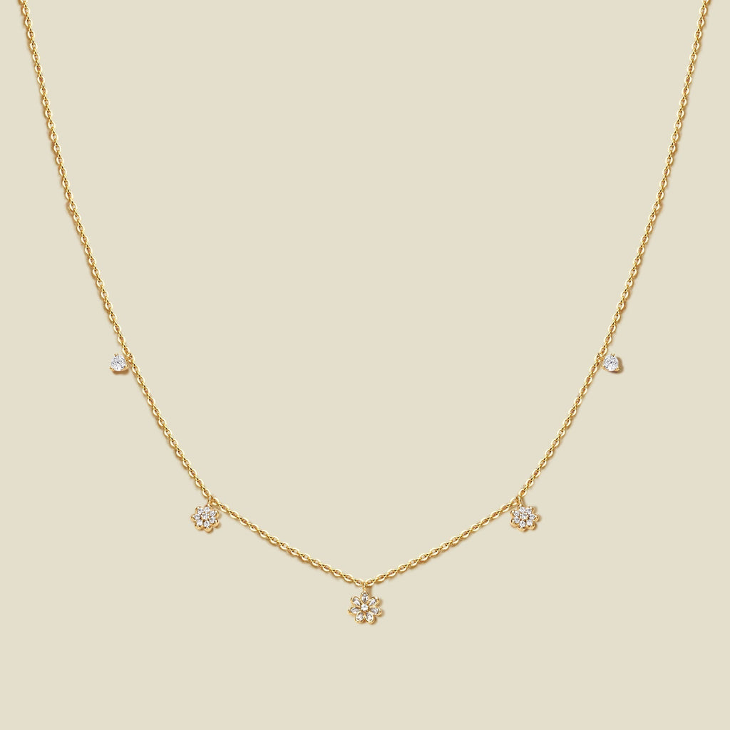 Flora Luxe Floating Necklace