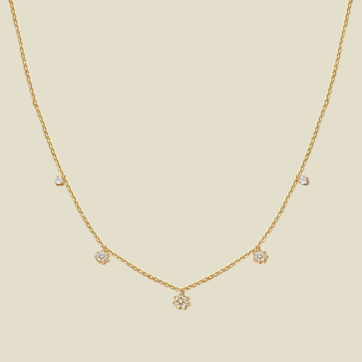 Flora Luxe Floating Necklace