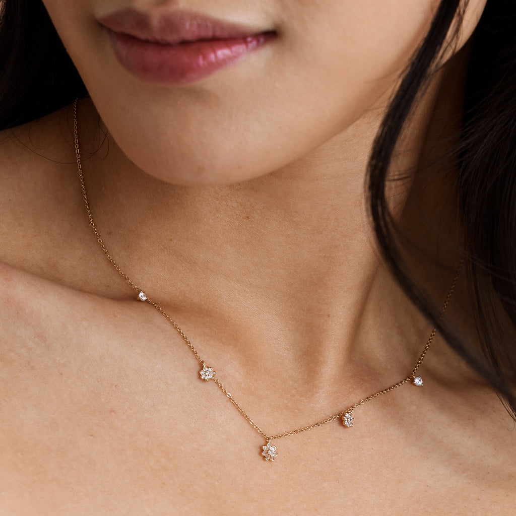 Flora Luxe Floating Necklace - Image 2