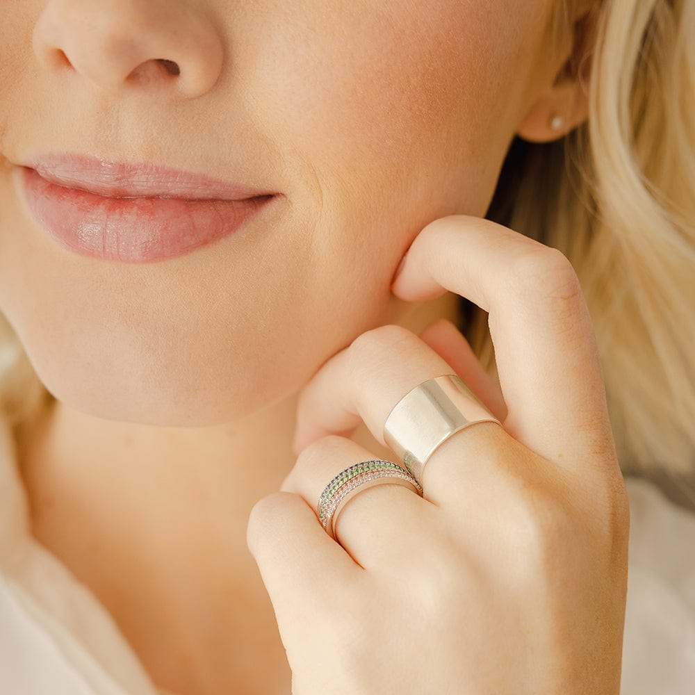 May Birthstone Stacking Ring - Image 5