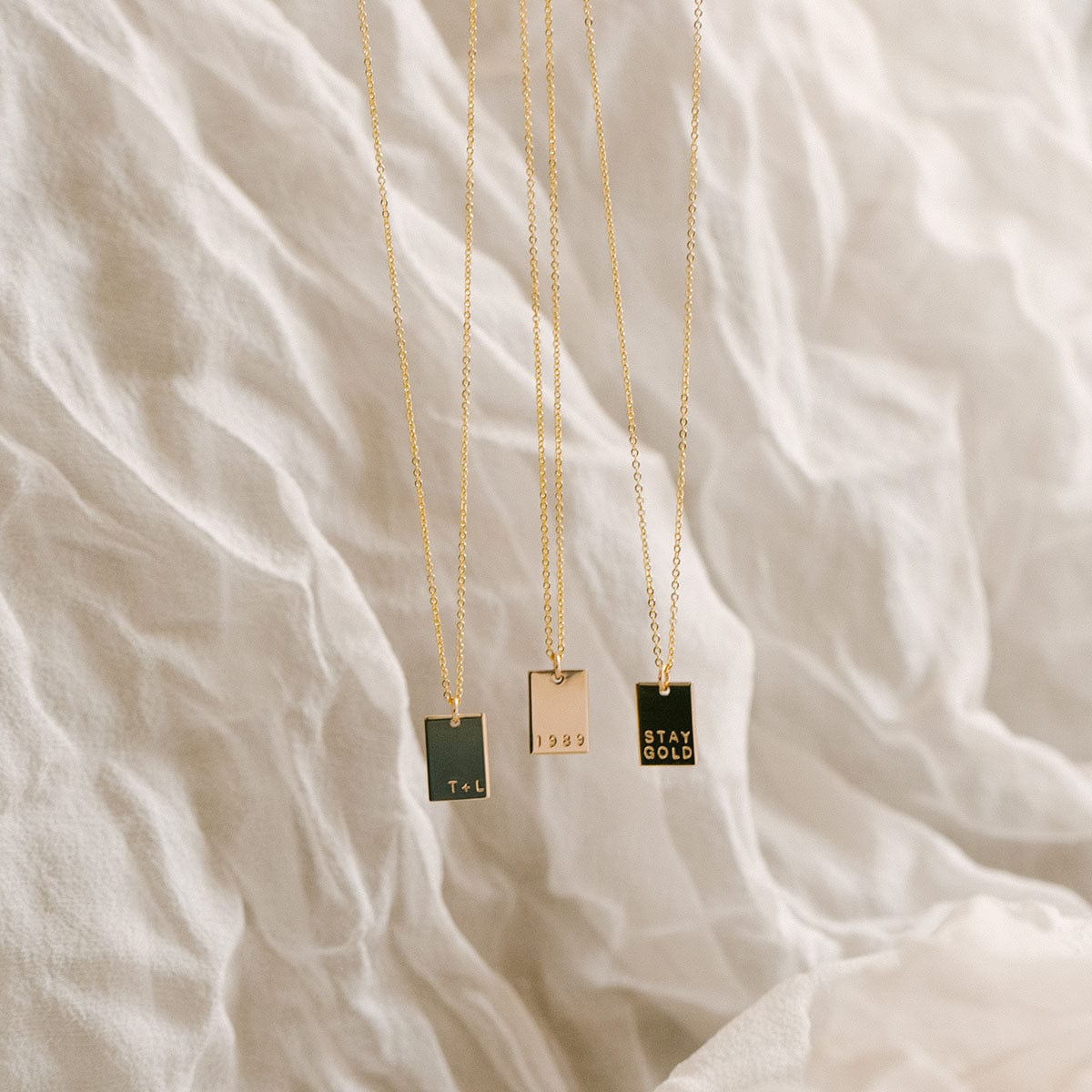 Mini Lennon Rectangle Necklace - Image 3