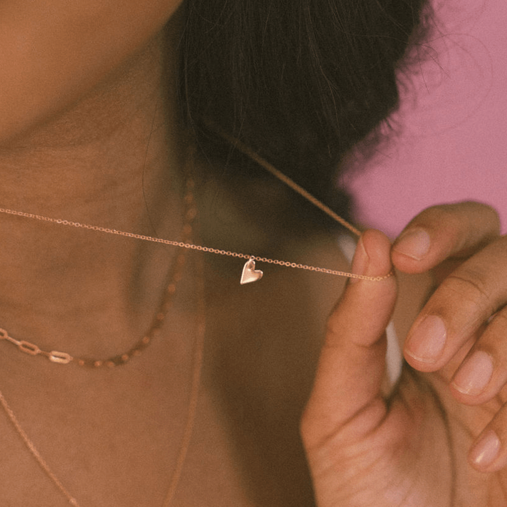 Mini Sweetheart Stacker Necklace - Image 4