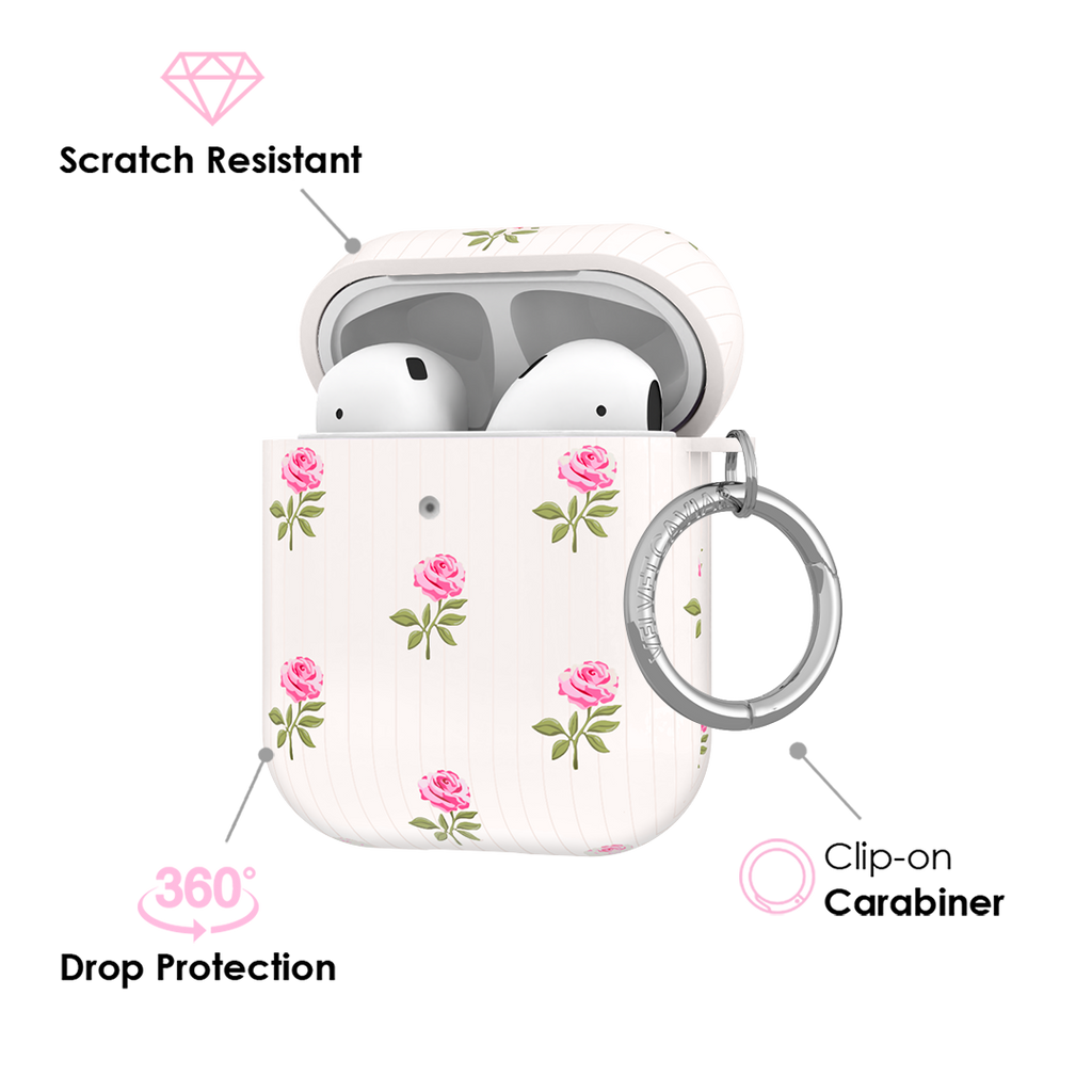 Pink Peony Floral AirPod Case
