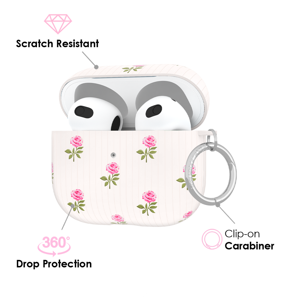 Pink Peony Floral AirPod Case