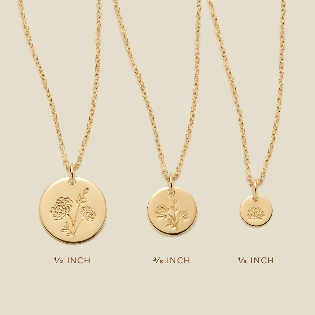 November Birth Flower Necklace - Image 3