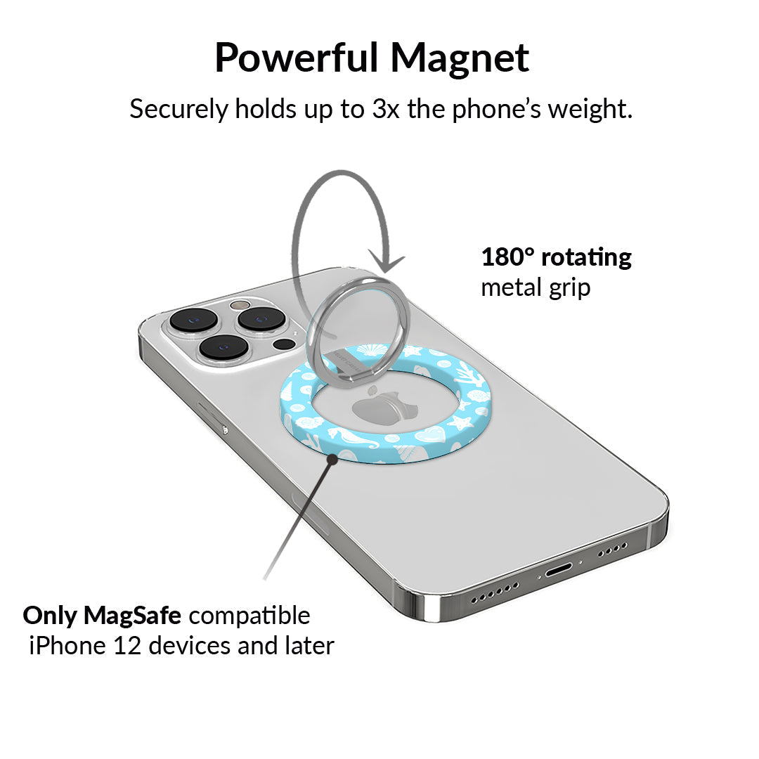 Aquamarine Holo MagSafe Grip Ring