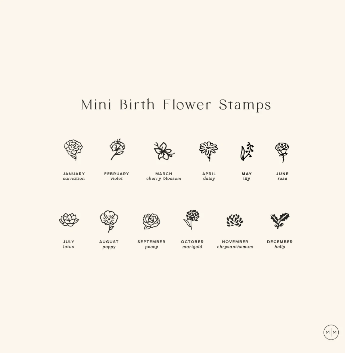Oval Customized Ring - Initial or Birth Flower - Image 7