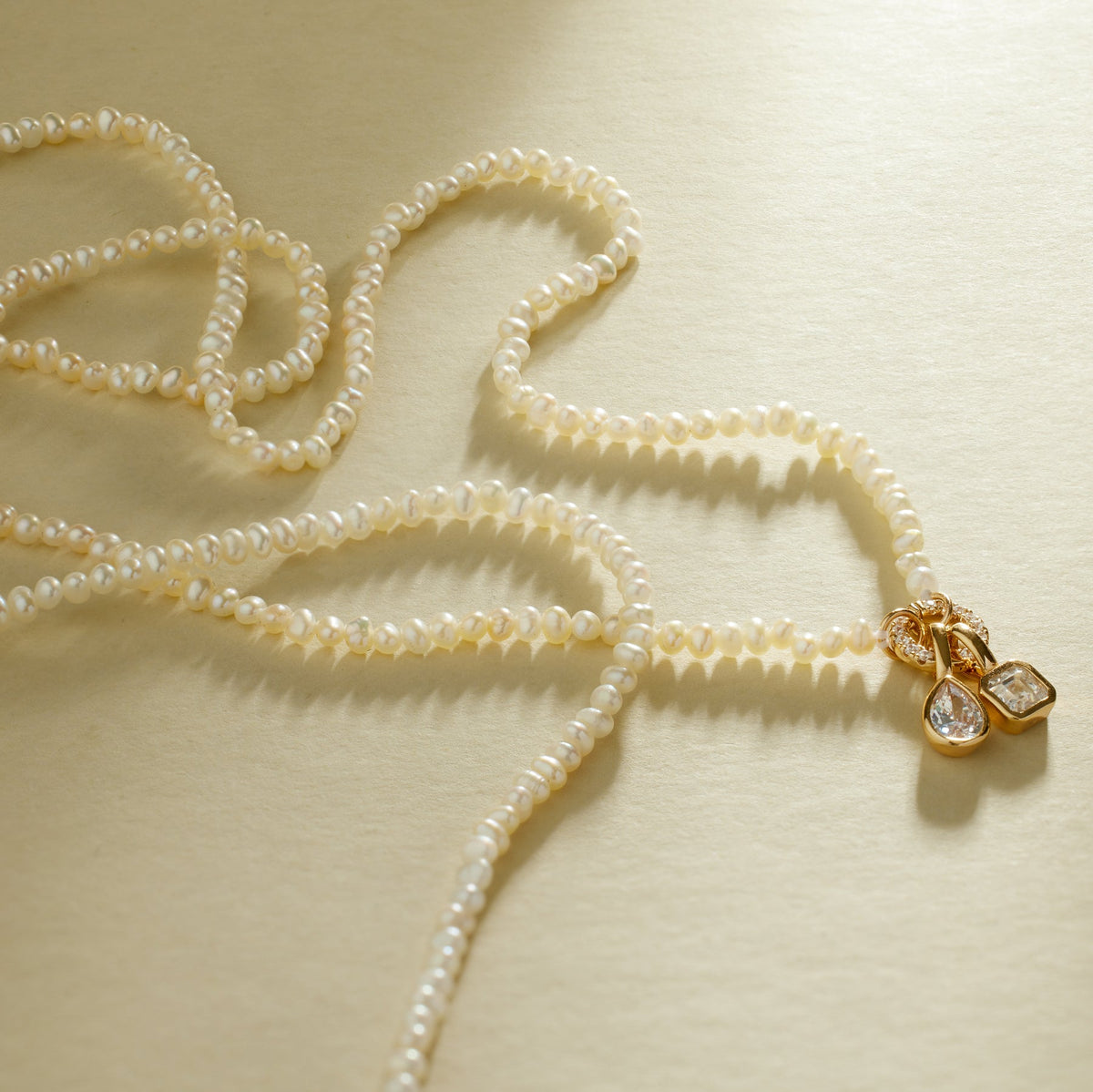 Pearl Strand Charm Necklace | Final Sale - Image 3